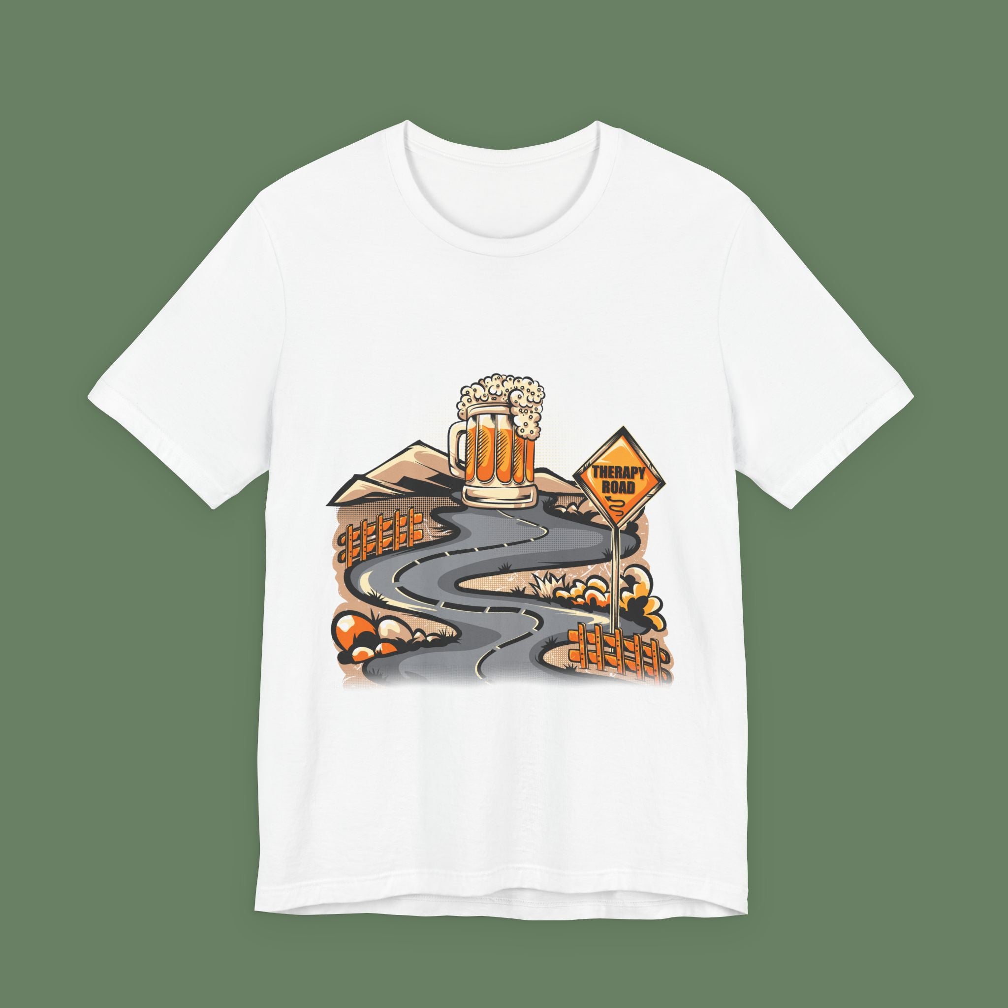 Beer Trail T-Shirt — Scenic Road to Brew Graphic Tee