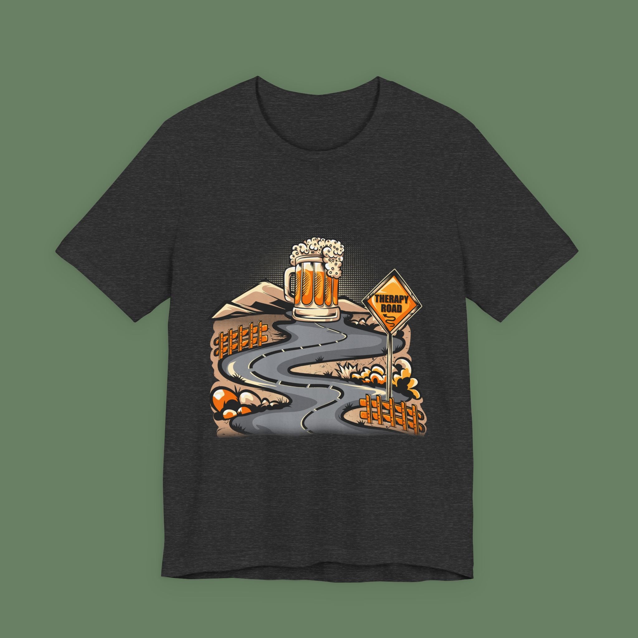Beer Trail T-Shirt — Scenic Road to Brew Graphic Tee