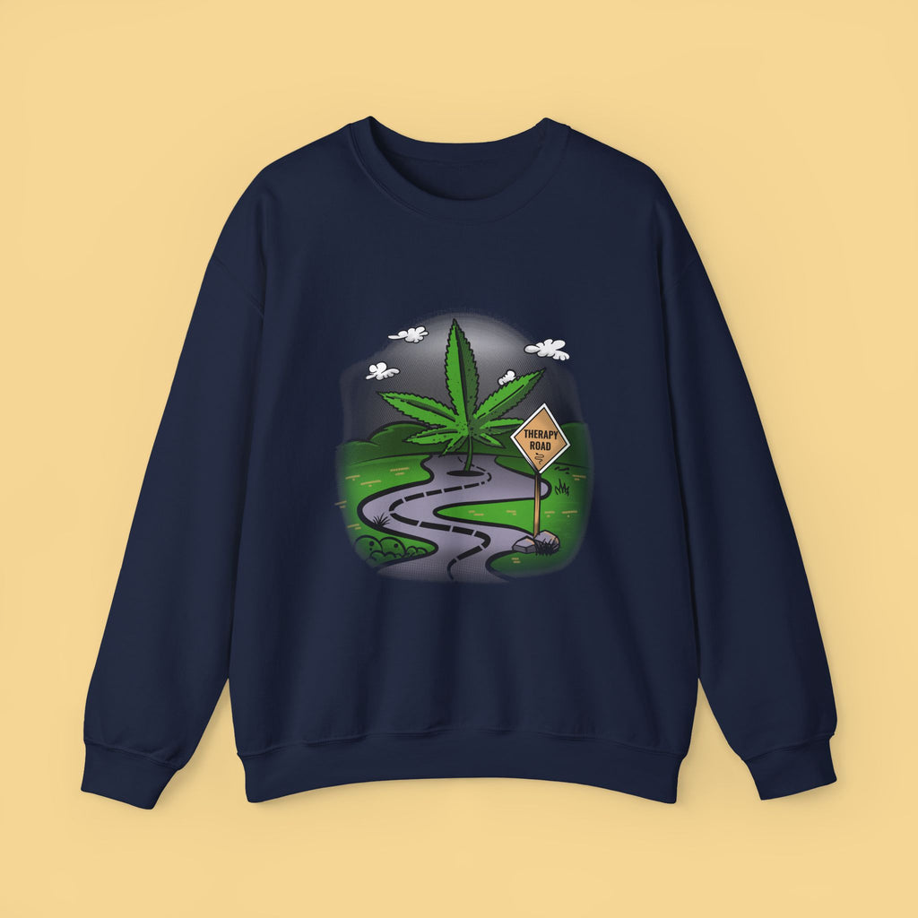 Cannabis Sweatshirt Unisex, Therapy Sweatshirt, Marijuana Gift