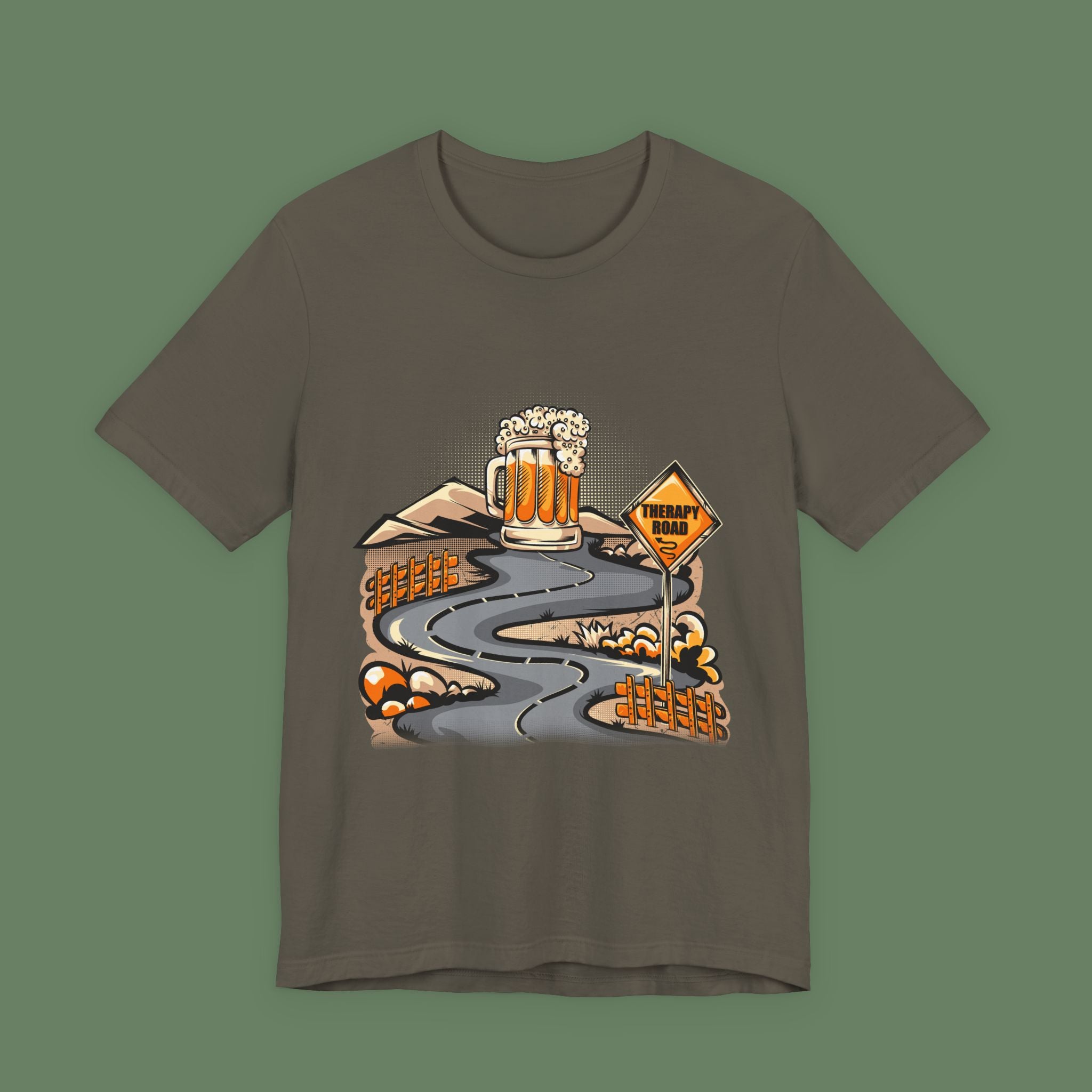 Beer Trail T-Shirt — Scenic Road to Brew Graphic Tee