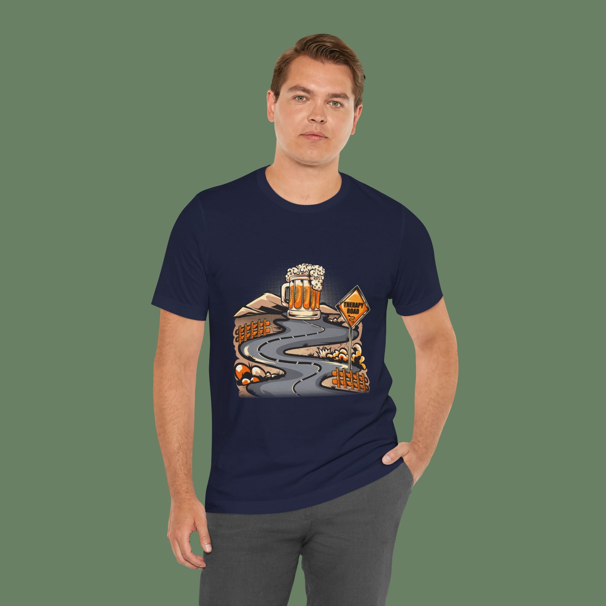 Beer Trail T-Shirt — Scenic Road to Brew Graphic Tee