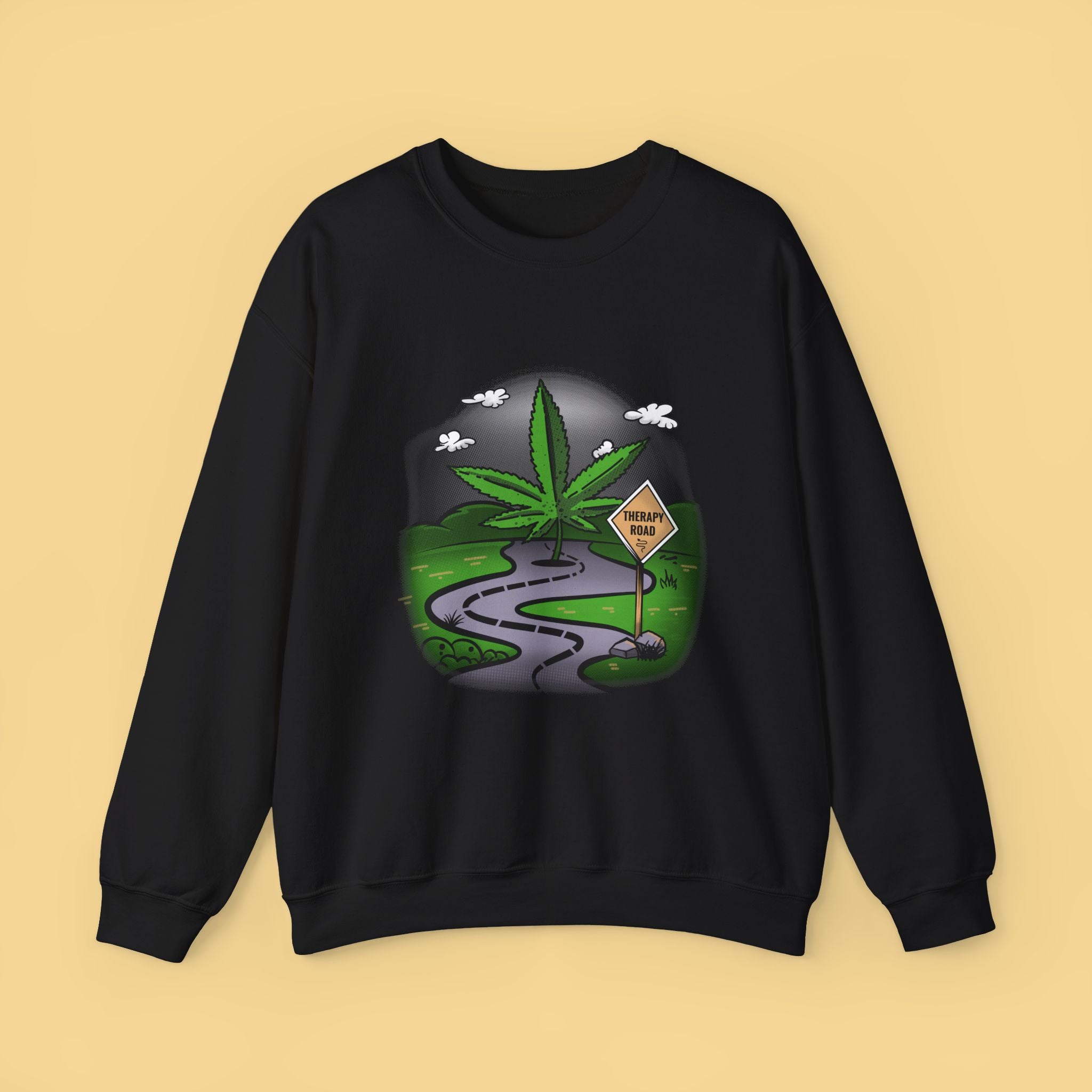 Cannabis Sweatshirt Unisex, Therapy Sweatshirt, Marijuana Gift