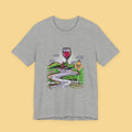 Wine Road Trip T-Shirt — Scenic Wine Glass Graphic Tee (Cheers to Vineyard Adventures)