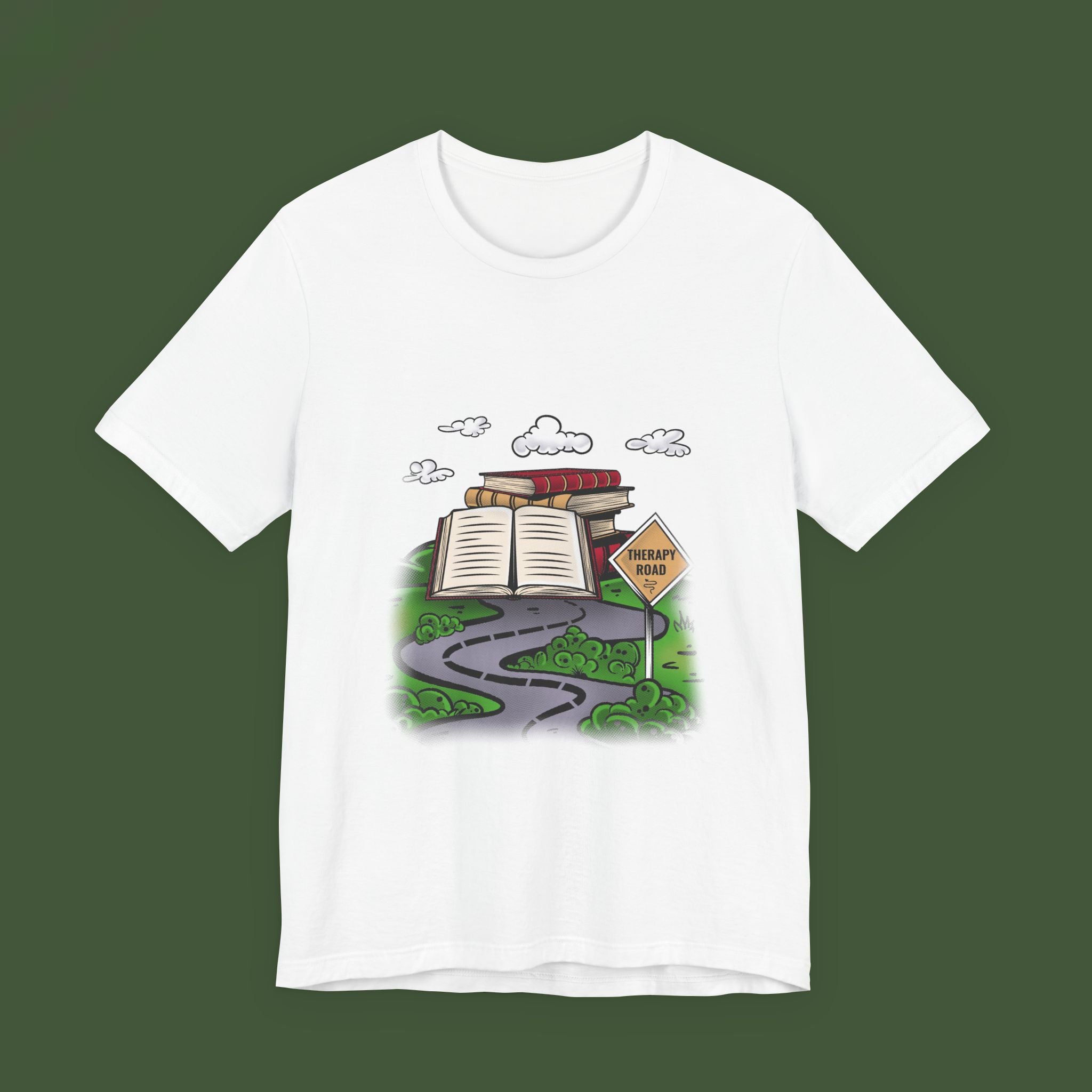 Reading Roadmap Tee — "Library Ahead" Book Lover T‑Shirt