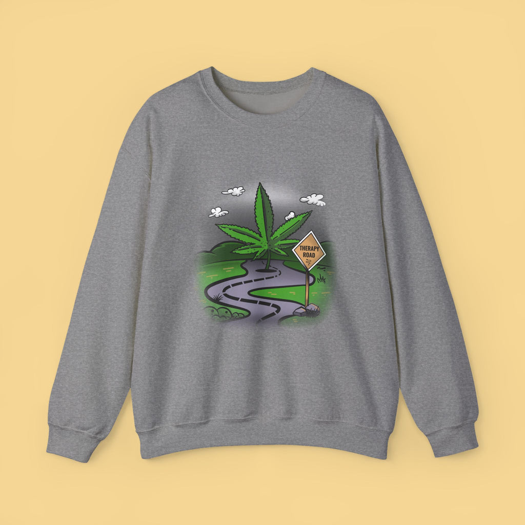 Cannabis Sweatshirt Unisex, Therapy Sweatshirt, Marijuana Gift