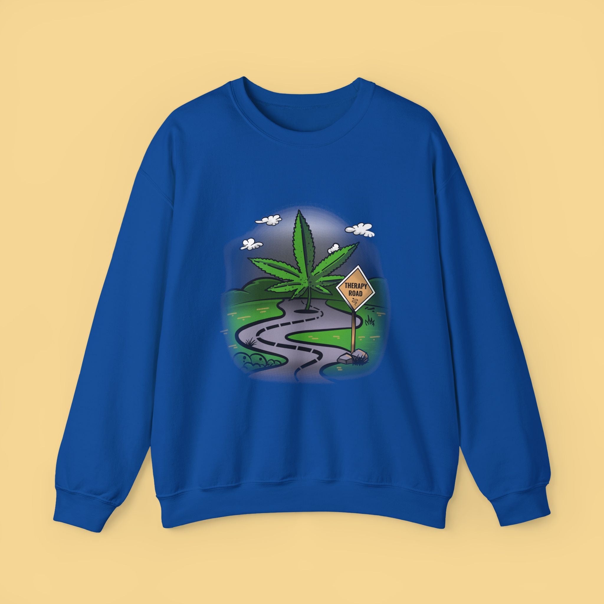 Cannabis Sweatshirt Unisex, Therapy Sweatshirt, Marijuana Gift