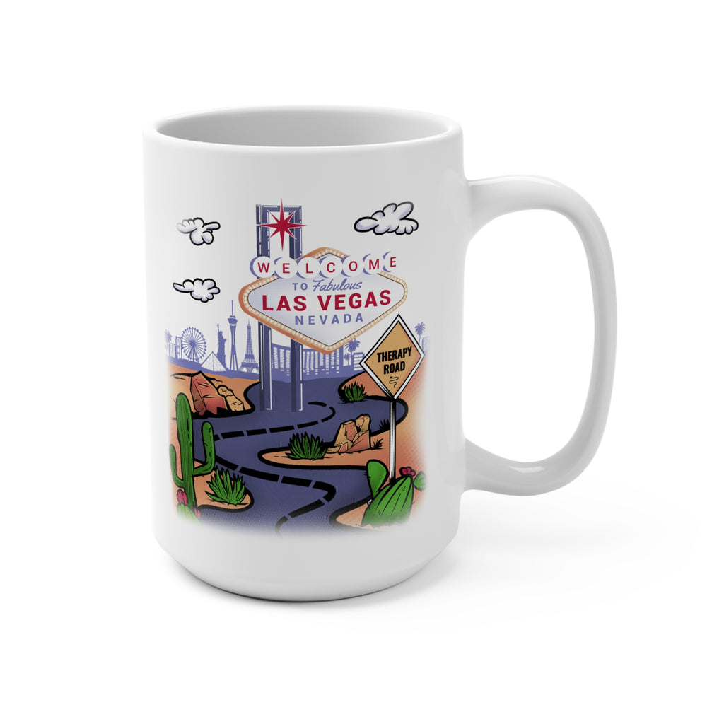 Las Vegas Road Trip 15oz Mug — Welcome to Las Vegas Desert Travel Coffee Cup