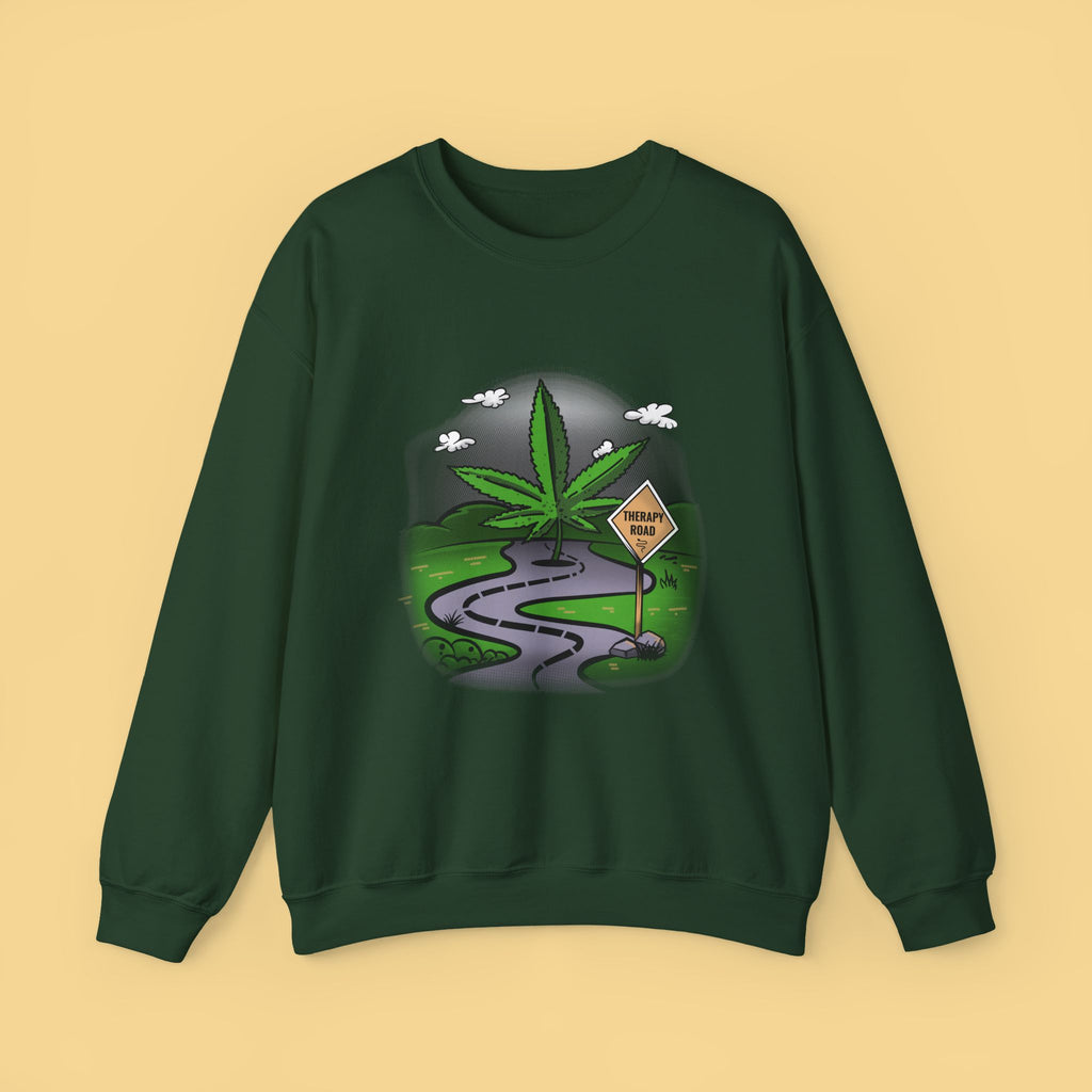 Cannabis Sweatshirt Unisex, Therapy Sweatshirt, Marijuana Gift