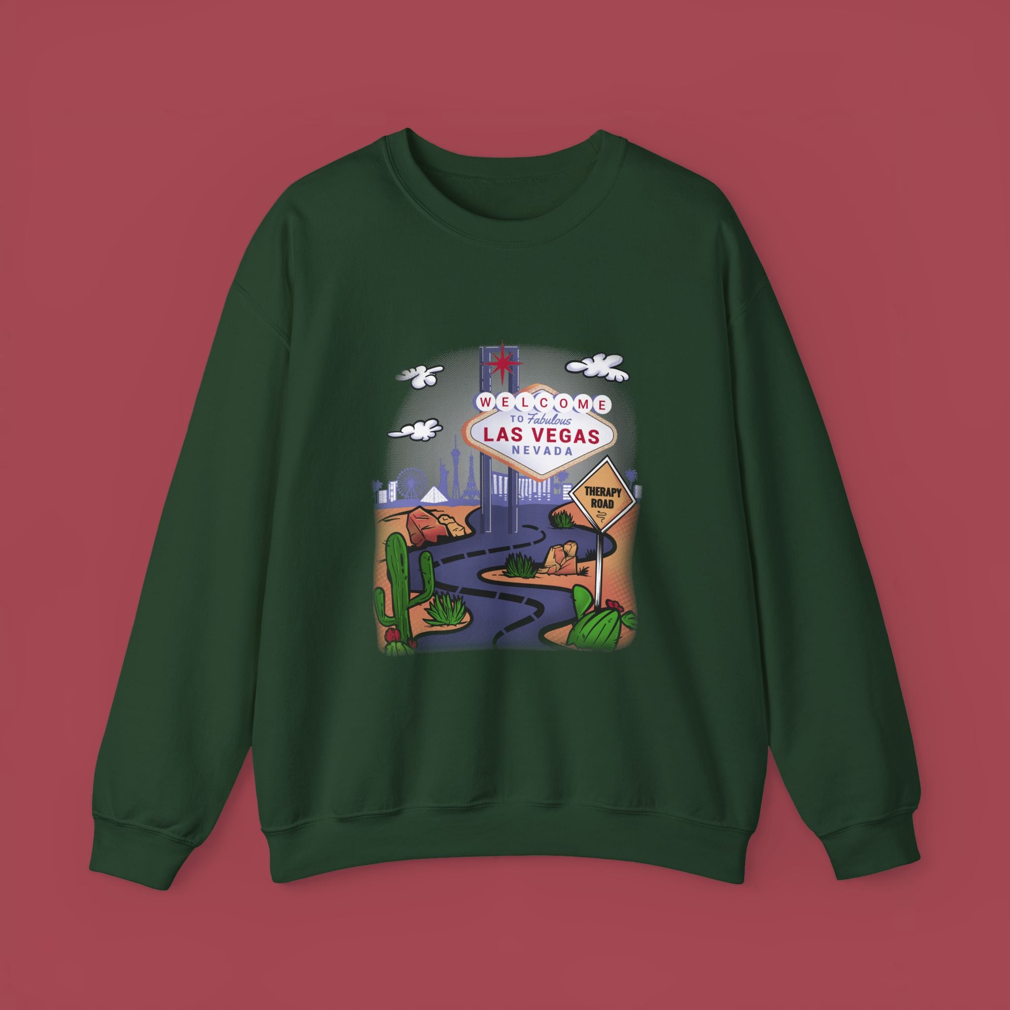 Las Vegas Sweatshirt, Therapy Sweatshirt, Las Vegas Is My Therapy