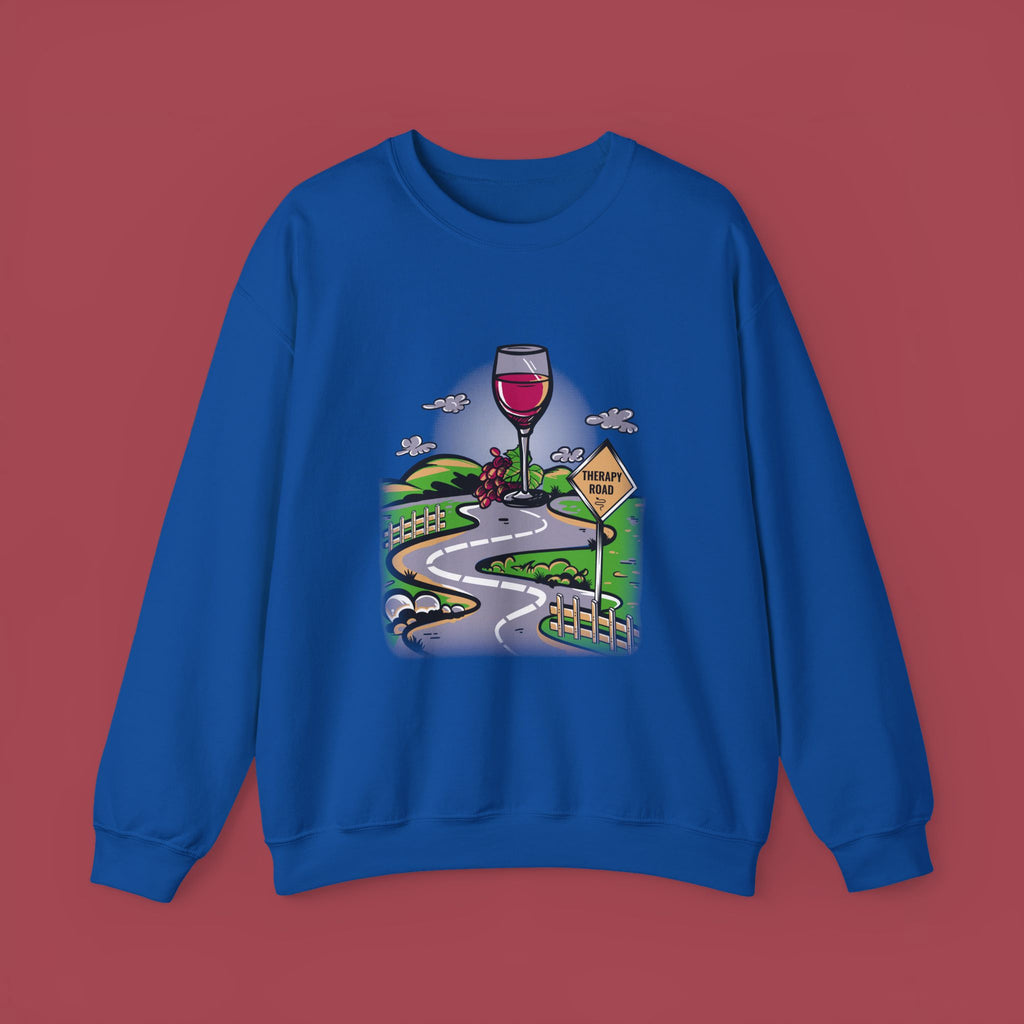 Wine Glass Sweatshirt Unisex, Therapy Sweatshirt