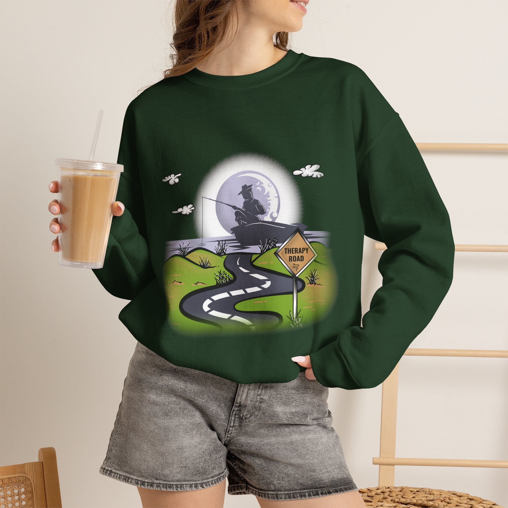 Fishing Lover Sweatshirt Unisex, Therapy Sweatshirt, Fishing Gift