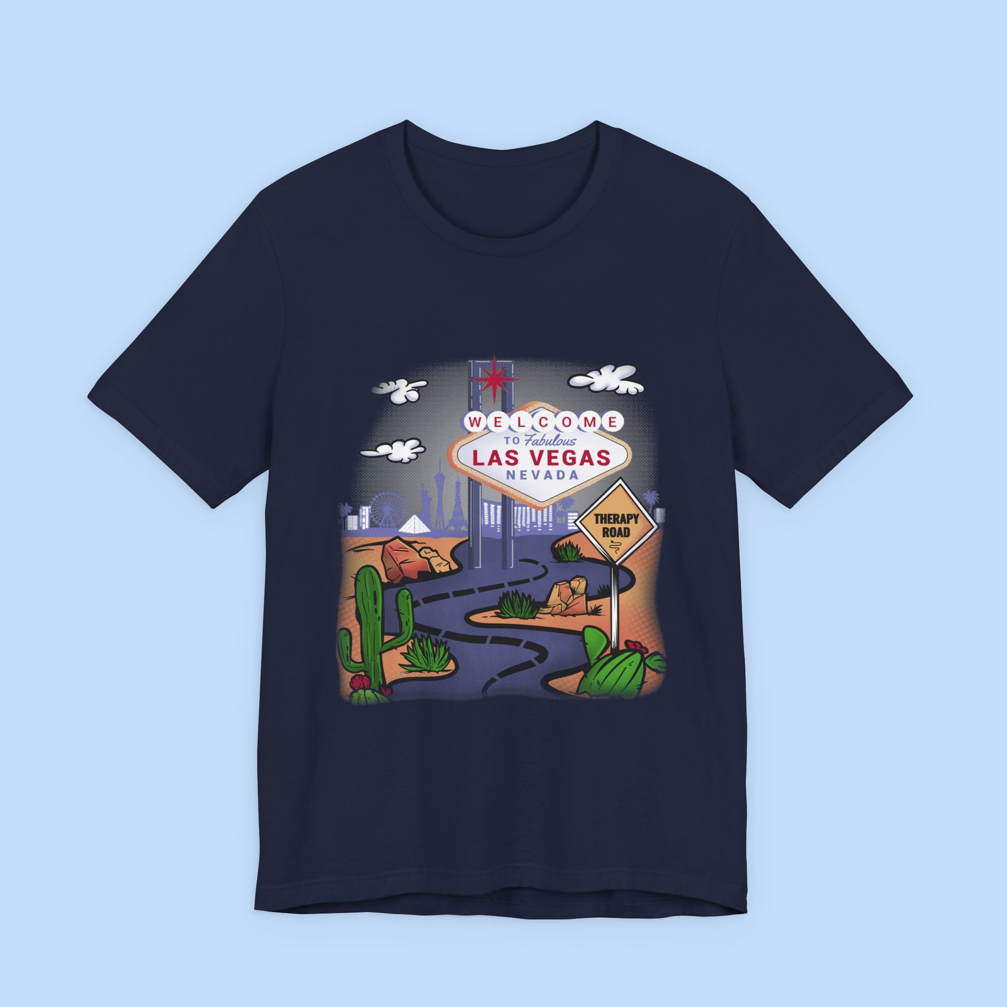 Las Vegas Roadtrip T-Shirt — "Welcome to Las Vegas" Vintage Desert Sign Tee