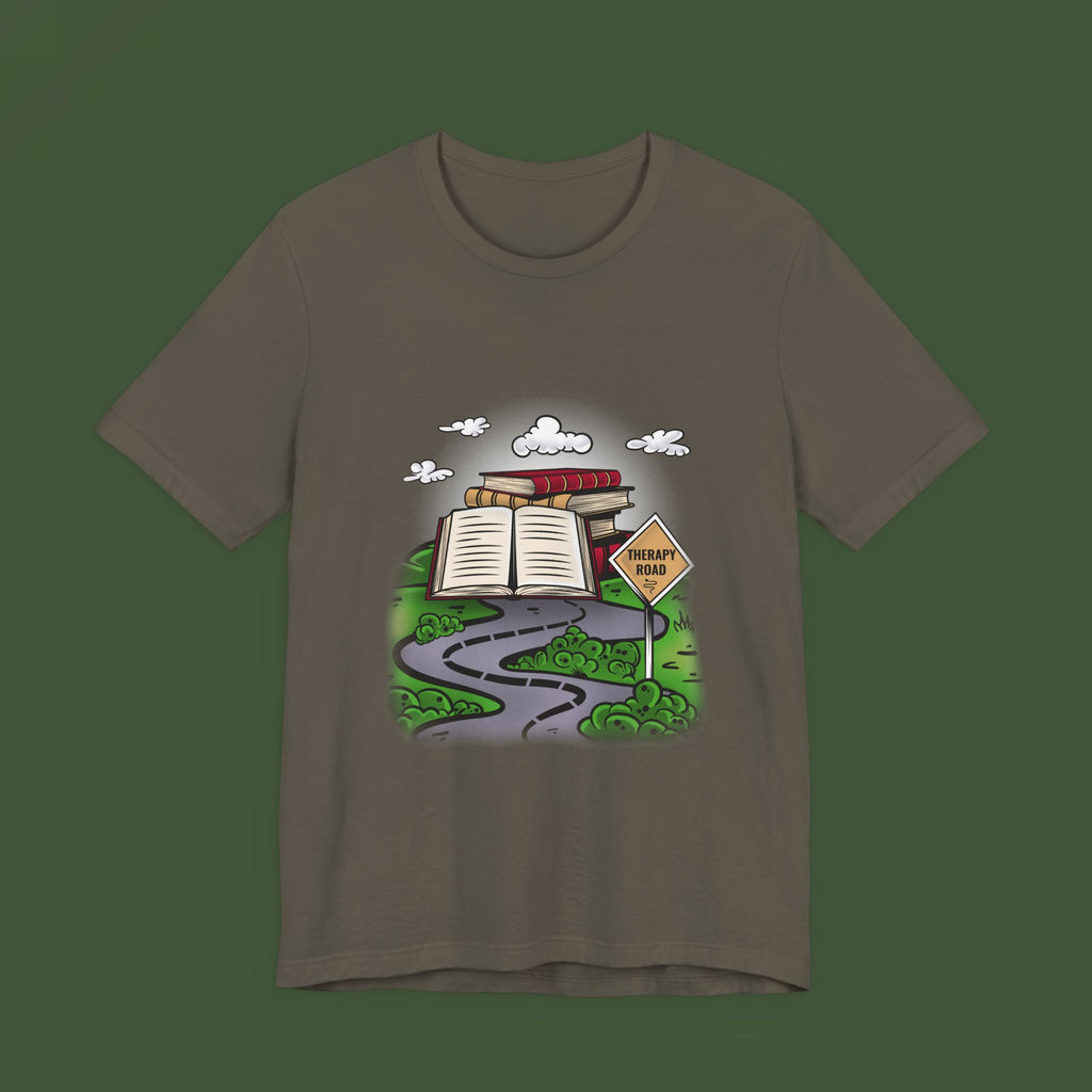 Reading Roadmap Tee — "Library Ahead" Book Lover T‑Shirt