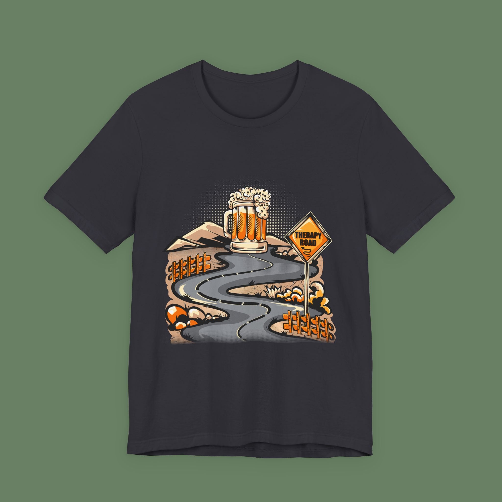 Beer Trail T-Shirt — Scenic Road to Brew Graphic Tee