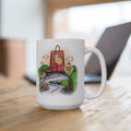 Therapy Road 15oz Coffee Mug — Funny Retail Therapy Road Sign Design