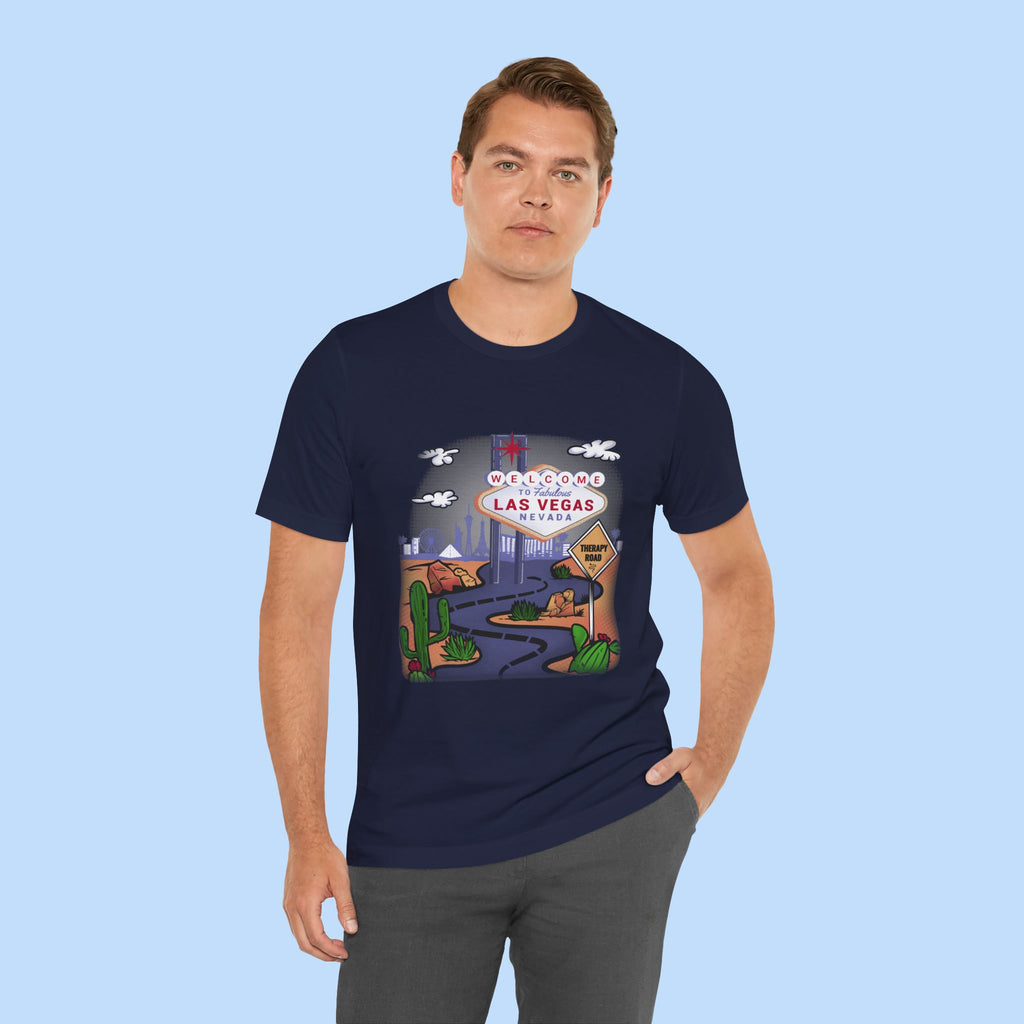Las Vegas Roadtrip T-Shirt — "Welcome to Las Vegas" Vintage Desert Sign Tee