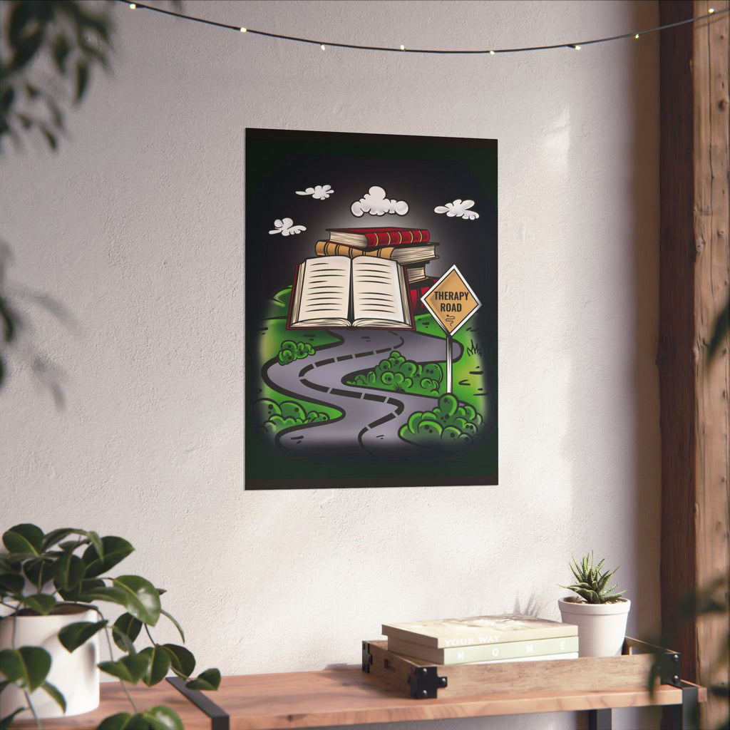 Books Wall Art, Therapy Wall Art, Book Lover Gift