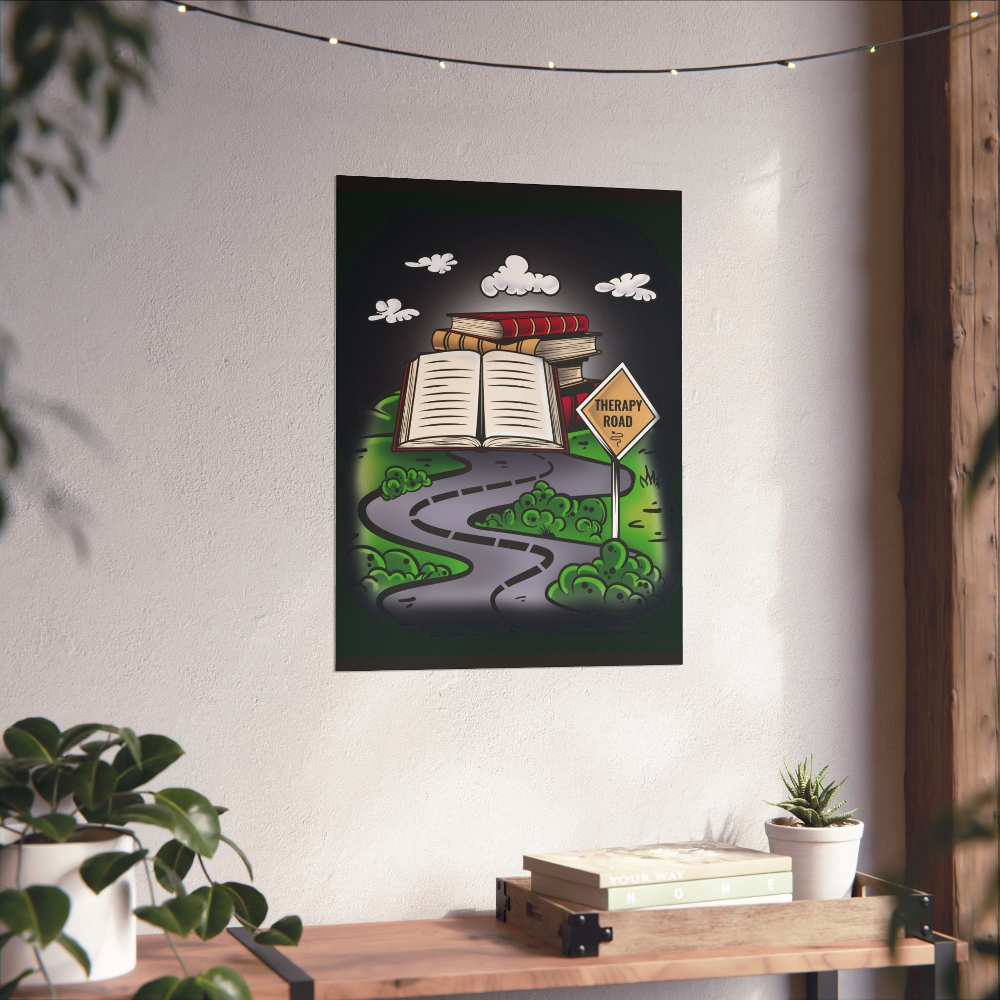 Books Wall Art, Therapy Wall Art, Book Lover Gift