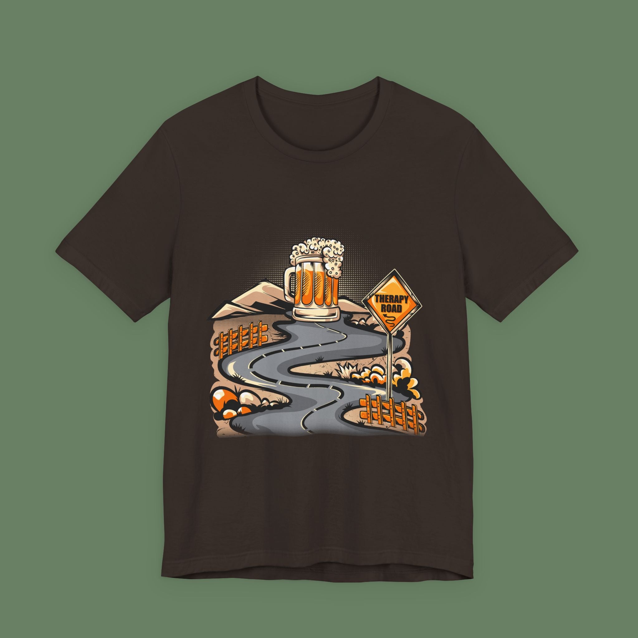 Beer Trail T-Shirt — Scenic Road to Brew Graphic Tee