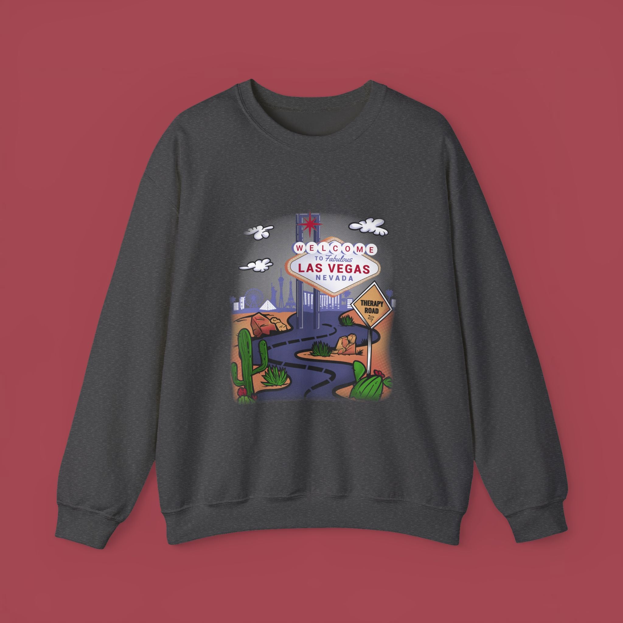 Las Vegas Sweatshirt, Therapy Sweatshirt, Las Vegas Is My Therapy