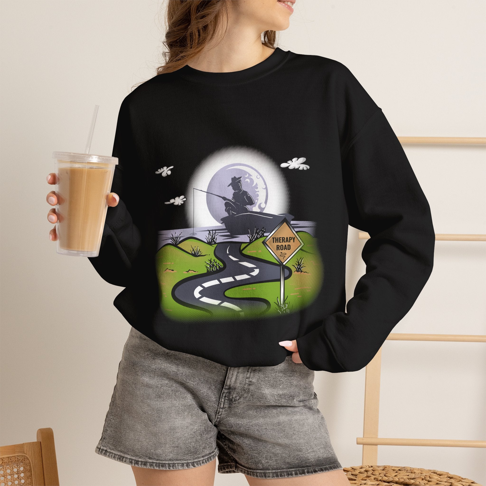 Fishing Lover Sweatshirt Unisex, Therapy Sweatshirt, Fishing Gift
