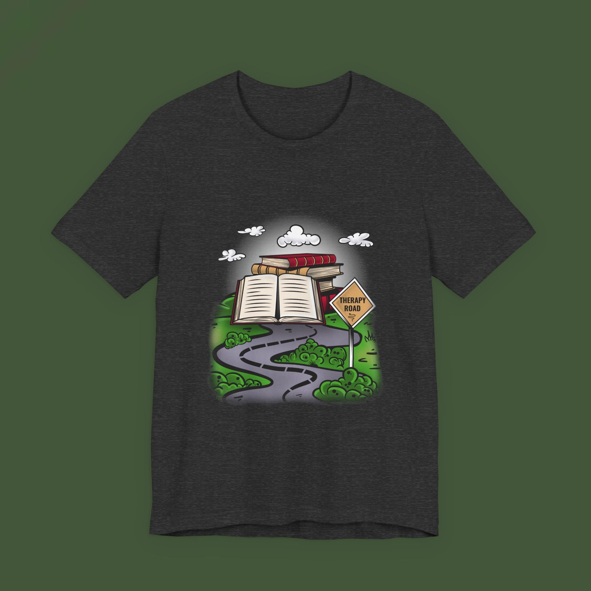 Reading Roadmap Tee — "Library Ahead" Book Lover T‑Shirt