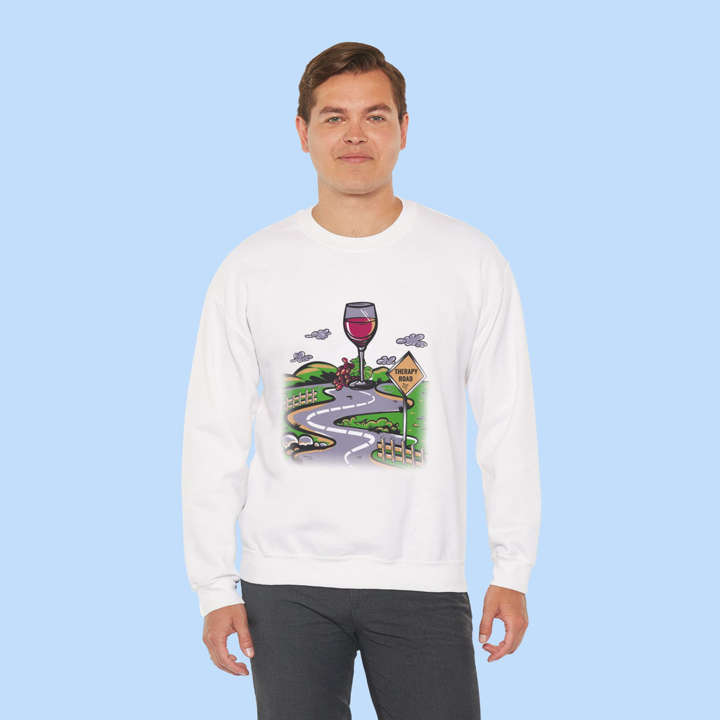 Wine Glass Sweatshirt Unisex, Therapy Sweatshirt