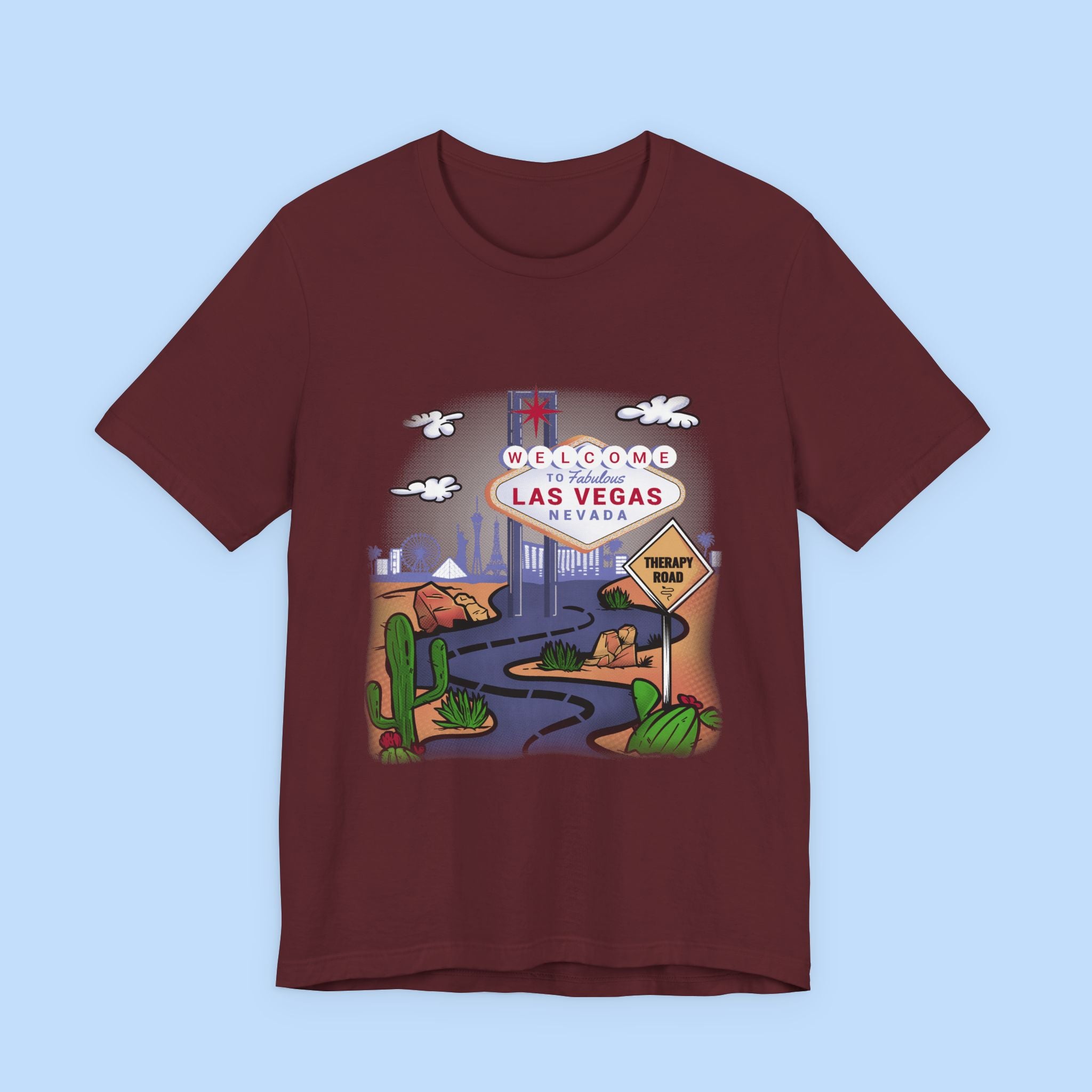 Las Vegas Roadtrip T-Shirt — "Welcome to Las Vegas" Vintage Desert Sign Tee