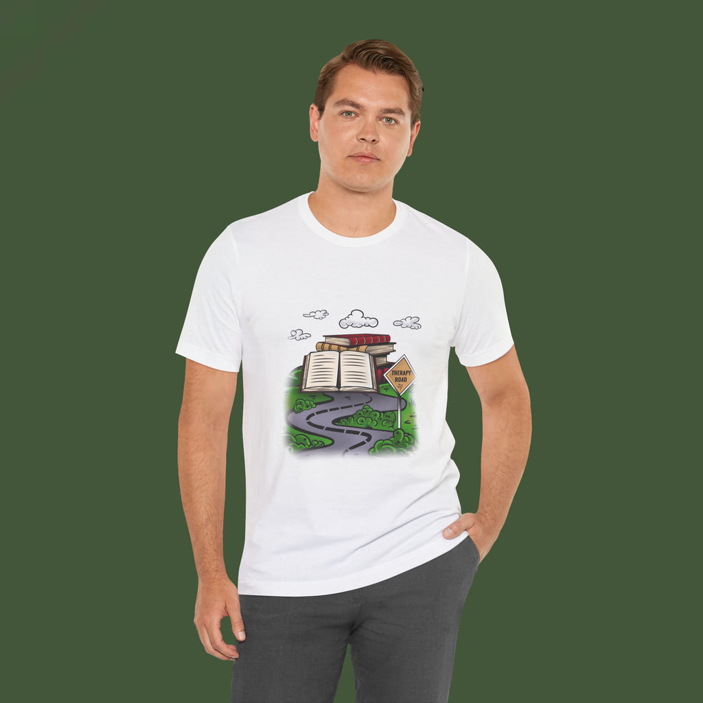 Reading Roadmap Tee — "Library Ahead" Book Lover T‑Shirt