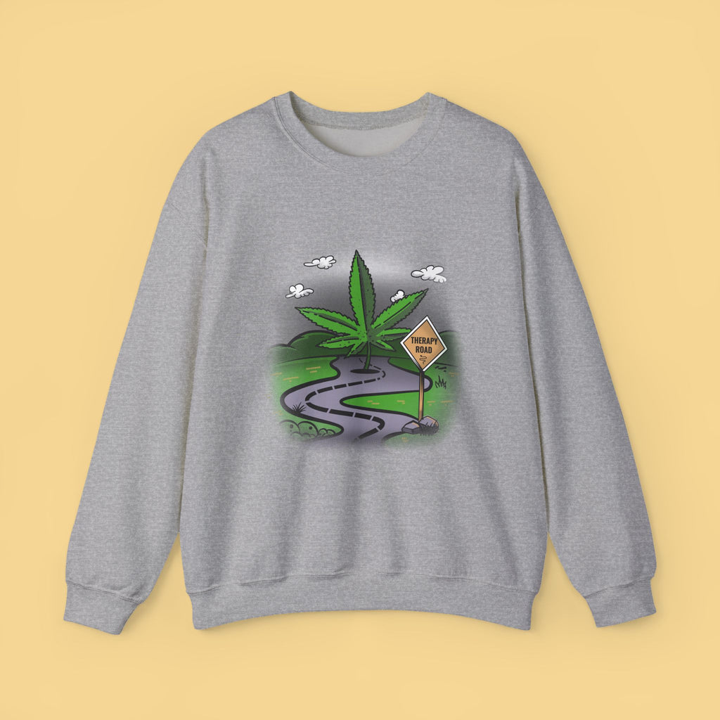 Cannabis Sweatshirt Unisex, Therapy Sweatshirt, Marijuana Gift