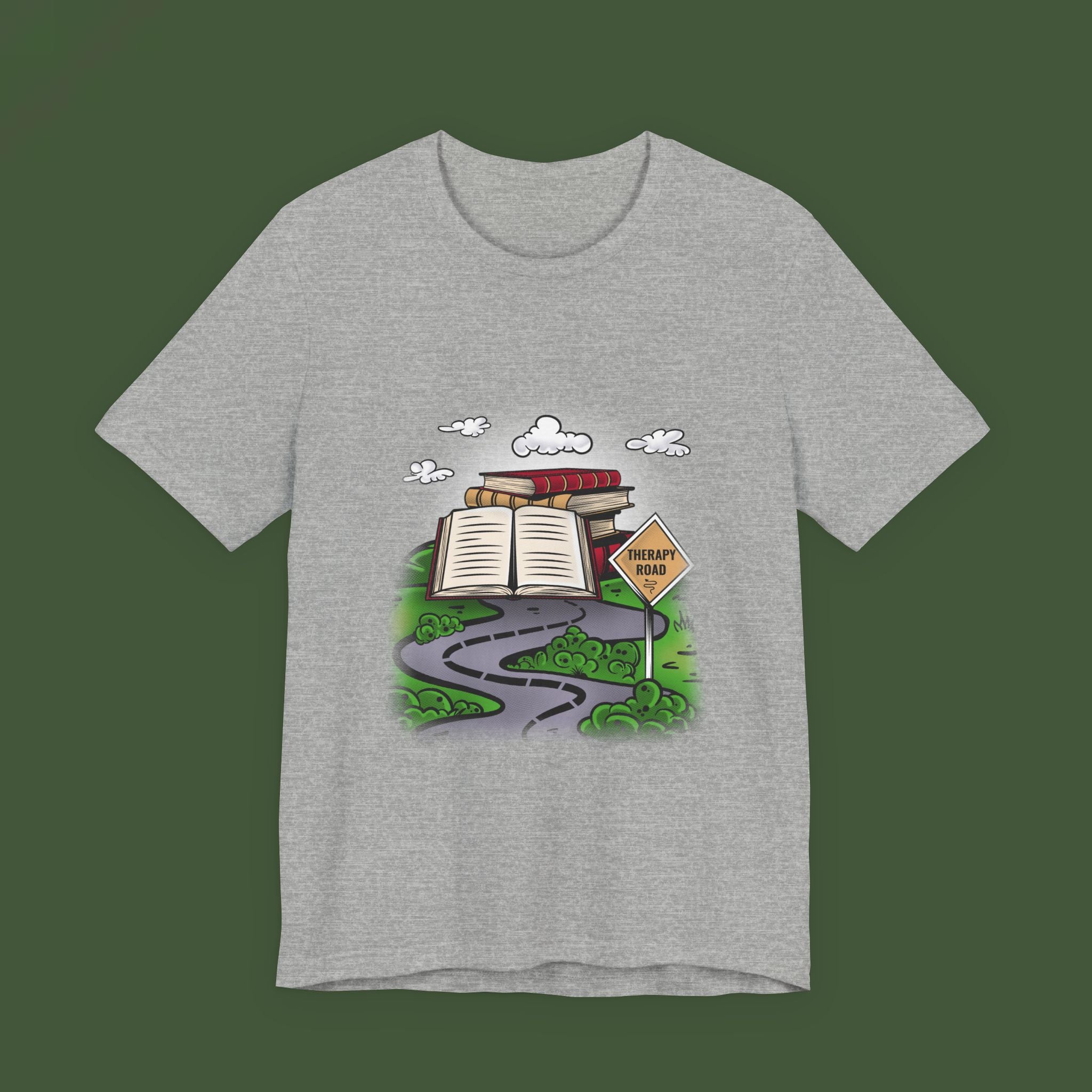 Reading Roadmap Tee — "Library Ahead" Book Lover T‑Shirt