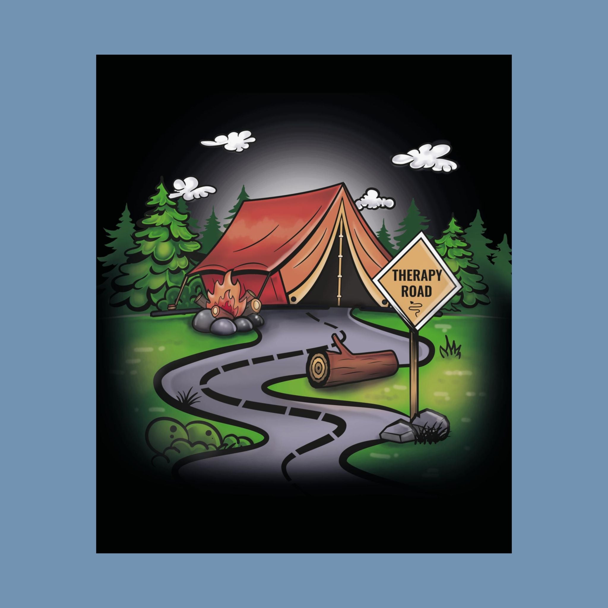Camping Poster, Therapy Wall Art