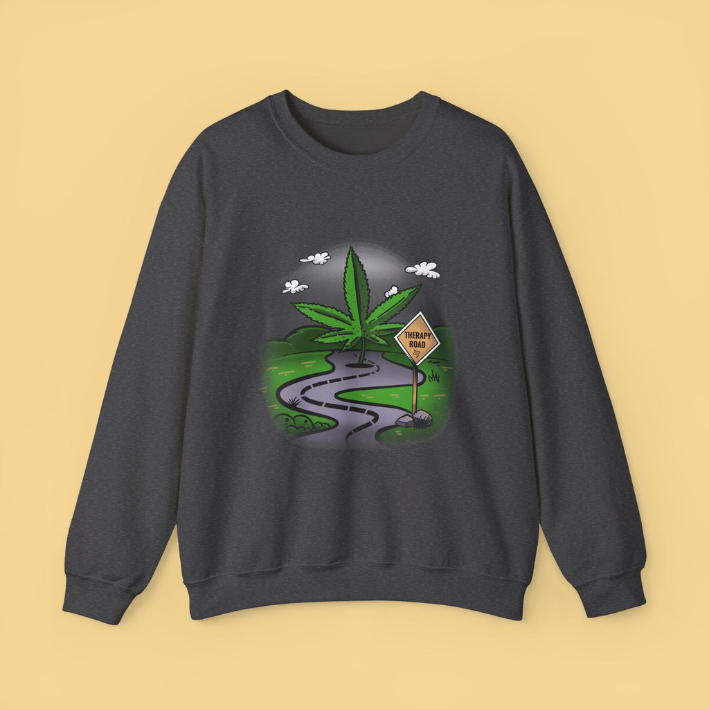 Cannabis Sweatshirt Unisex, Therapy Sweatshirt, Marijuana Gift