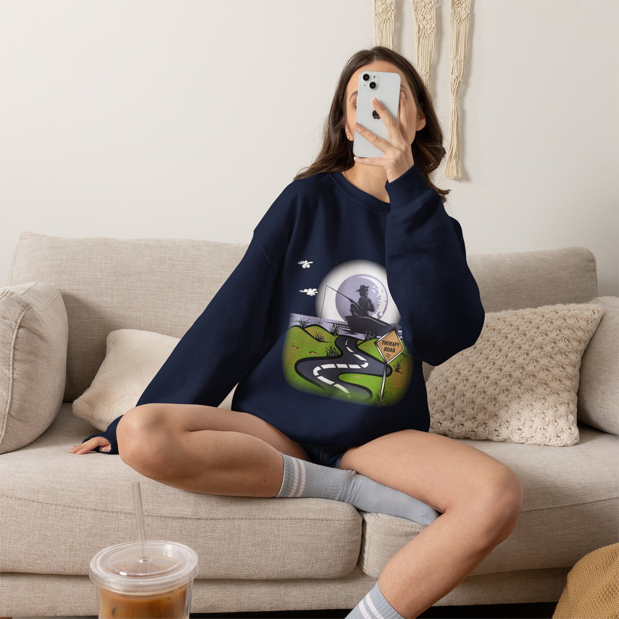 Fishing Lover Sweatshirt Unisex, Therapy Sweatshirt, Fishing Gift