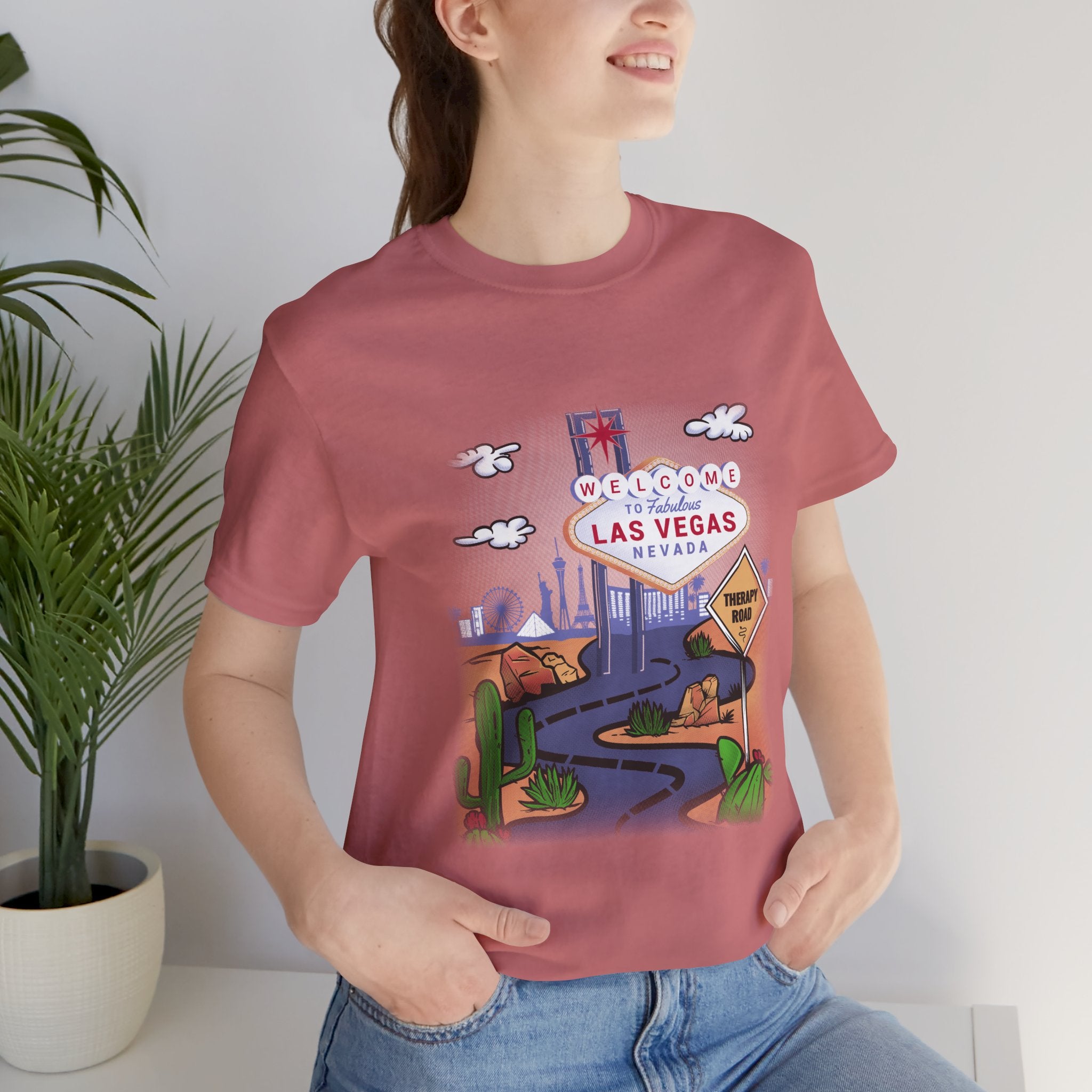 Las Vegas Roadtrip T-Shirt — "Welcome to Las Vegas" Vintage Desert Sign Tee