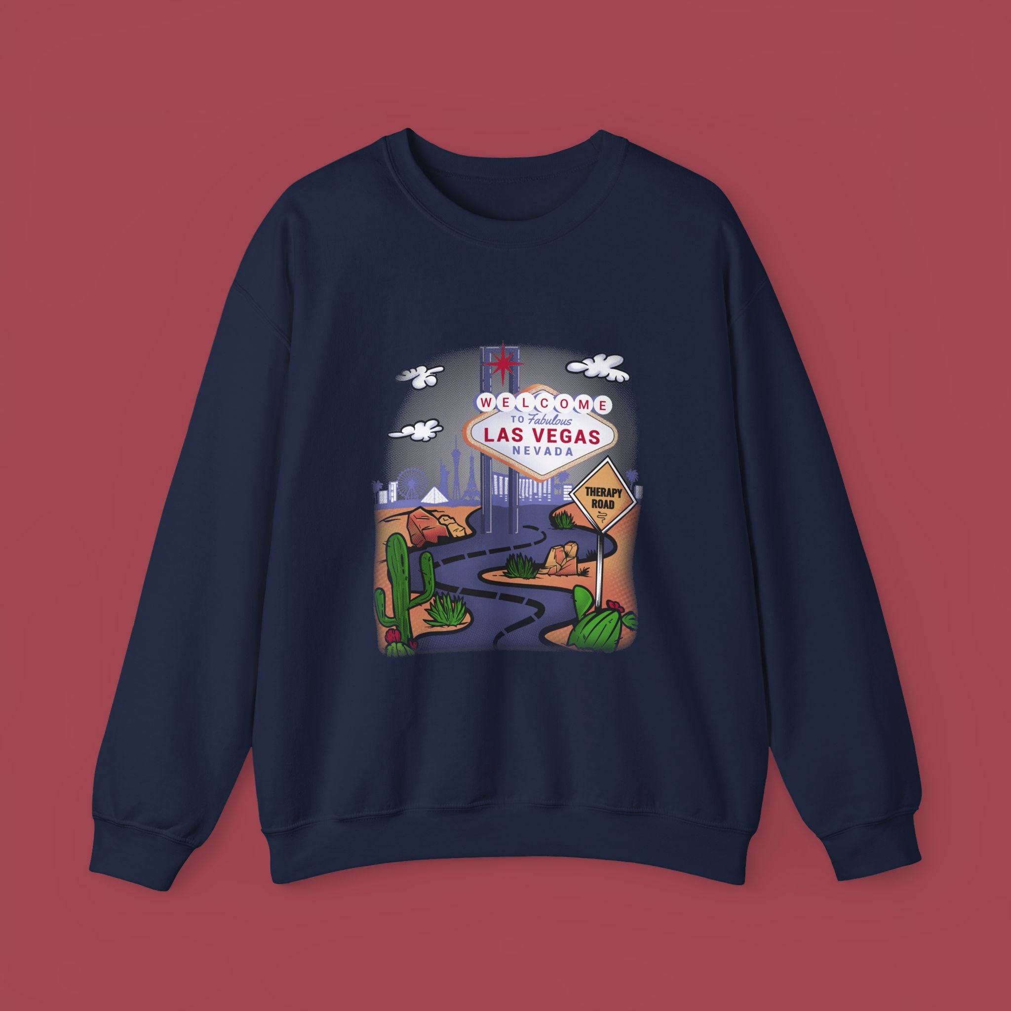 Las Vegas Sweatshirt, Therapy Sweatshirt, Las Vegas Is My Therapy