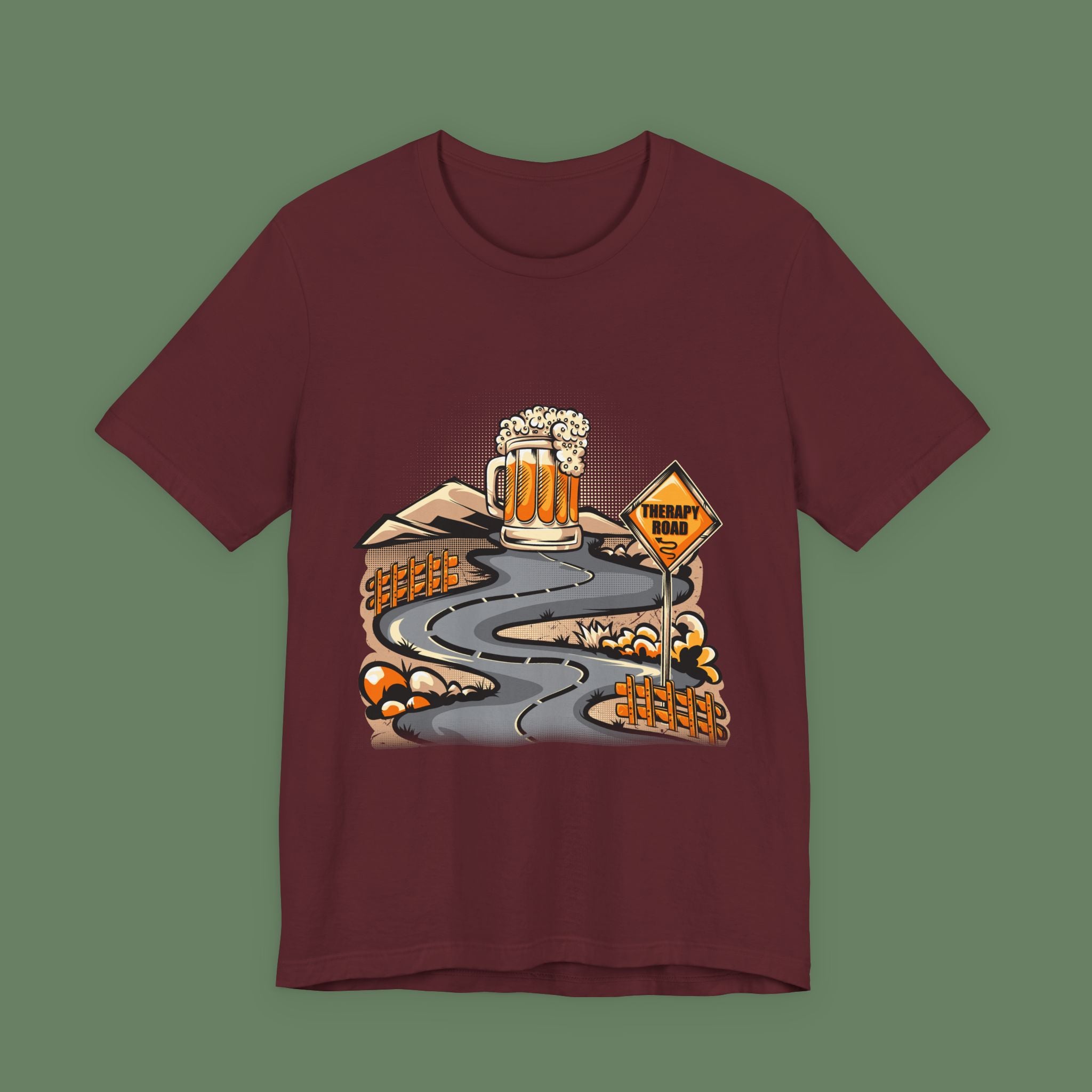Beer Trail T-Shirt — Scenic Road to Brew Graphic Tee