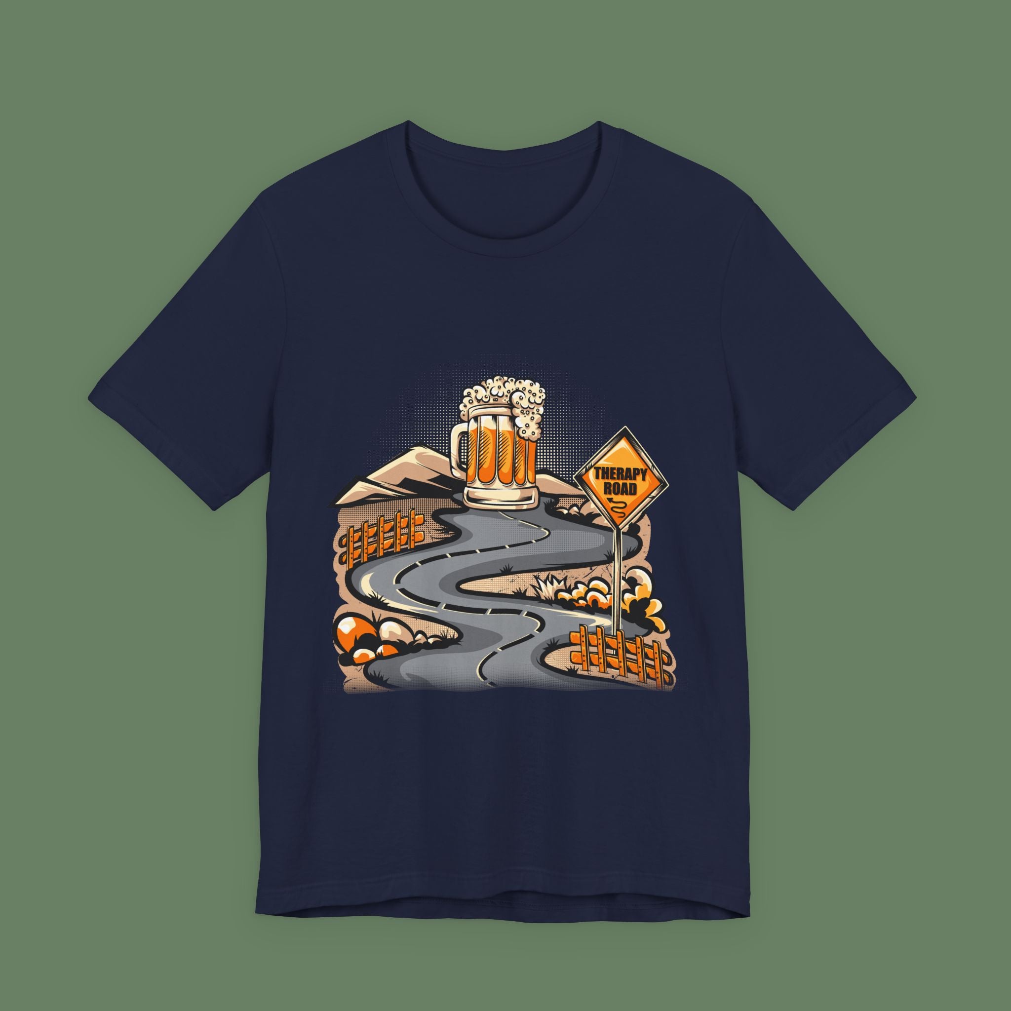 Beer Trail T-Shirt — Scenic Road to Brew Graphic Tee