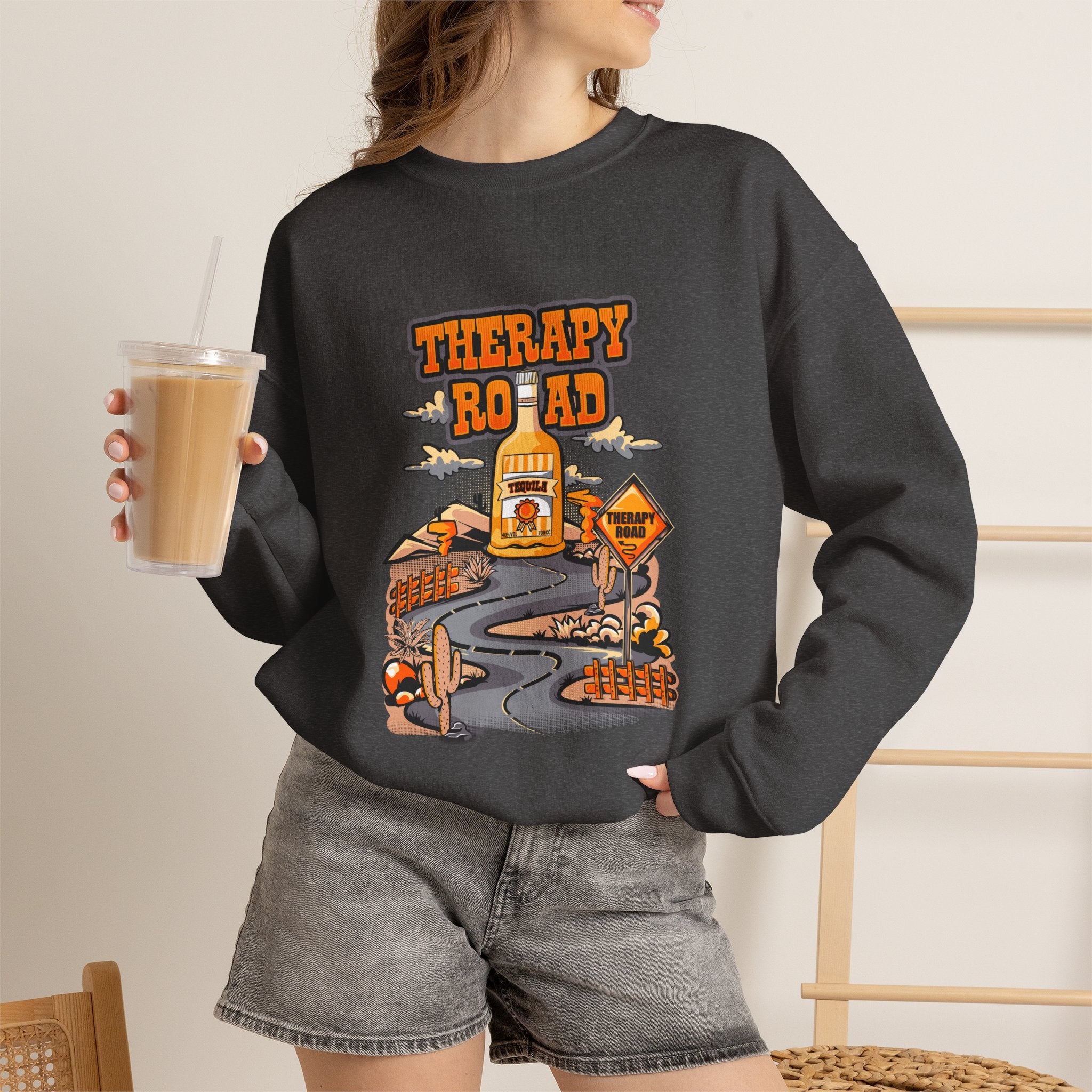 Tequila Lover Sweatshirt Unisex, Therapy Sweatshirt