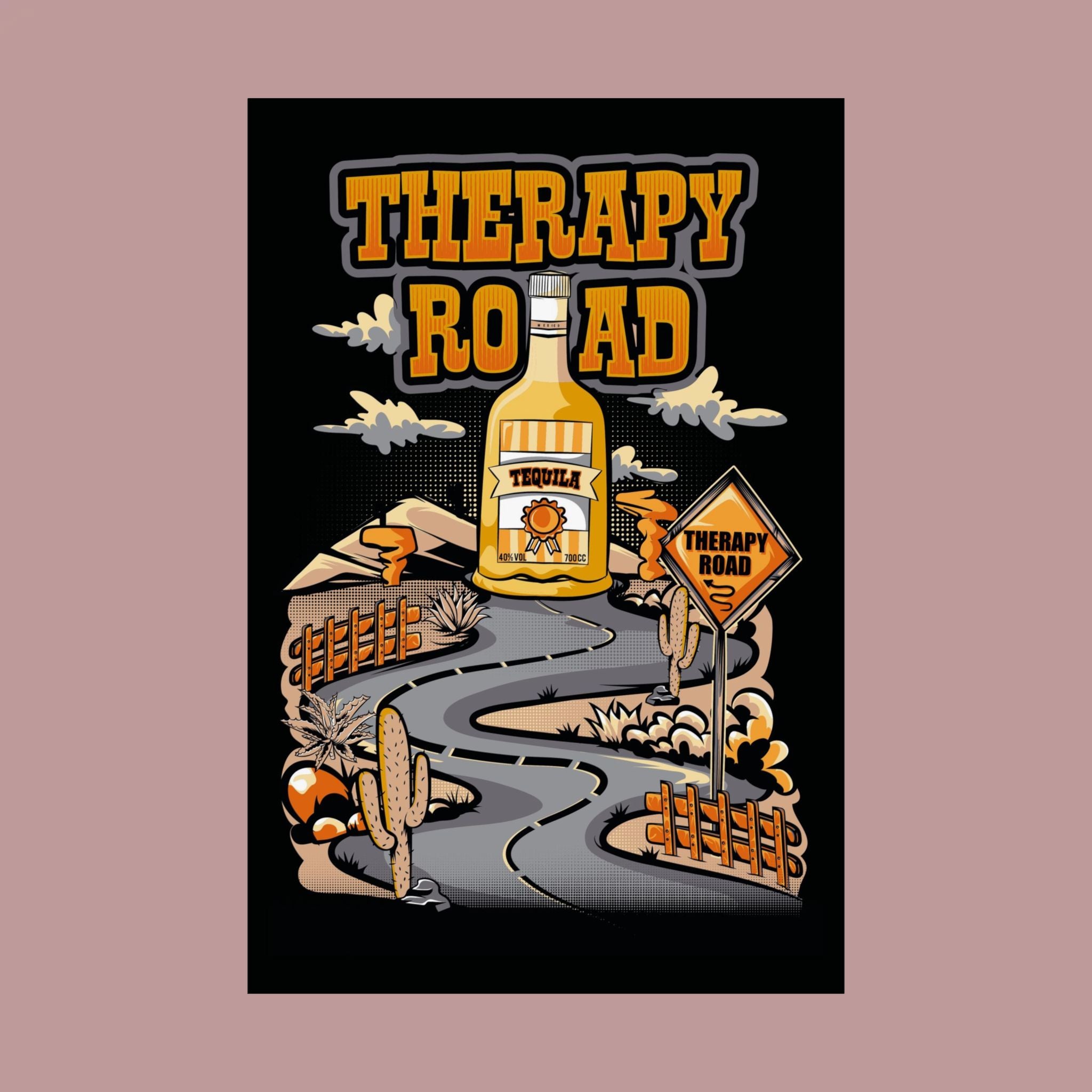 Tequila Wall Art, Tequila Poster, Therapy Wall Art