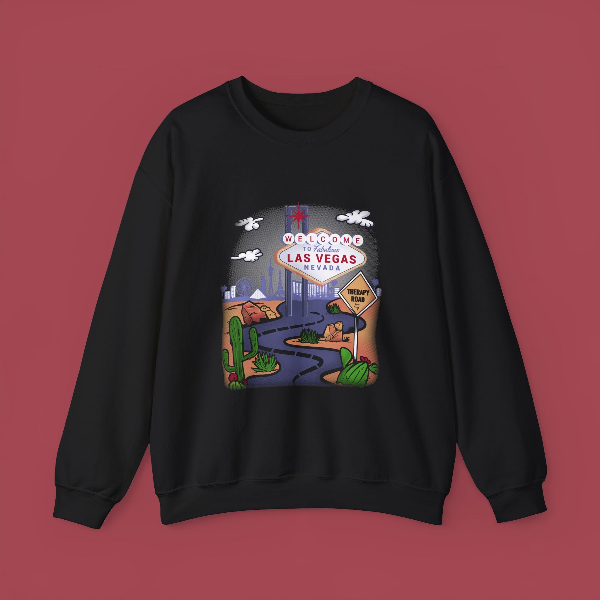 Las Vegas Sweatshirt, Therapy Sweatshirt, Las Vegas Is My Therapy