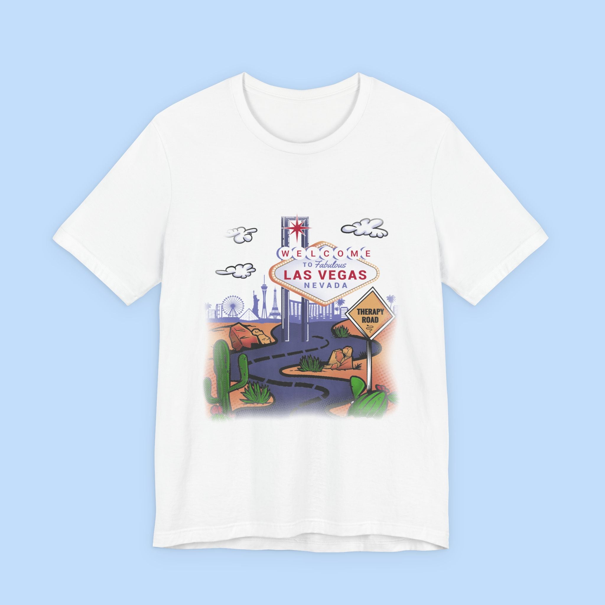 Las Vegas Roadtrip T-Shirt — "Welcome to Las Vegas" Vintage Desert Sign Tee