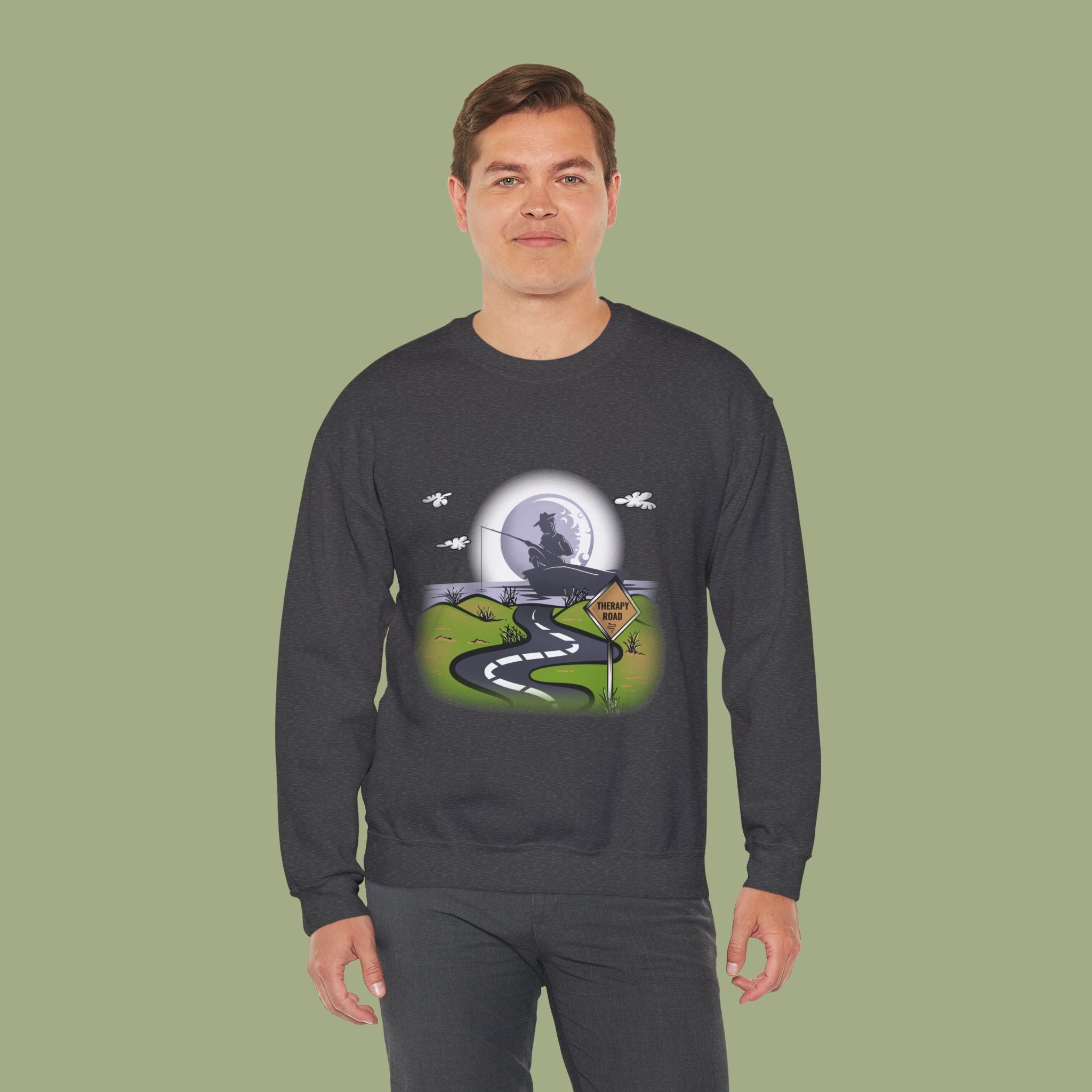 Fishing Lover Sweatshirt Unisex, Therapy Sweatshirt, Fishing Gift